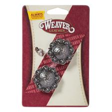 Concho Weaver Antique Silver Berry 1 1/2"
