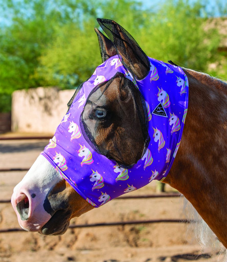 Hyönteismaski Professional's Choice Comfort Fit Fly Mask Unicorn