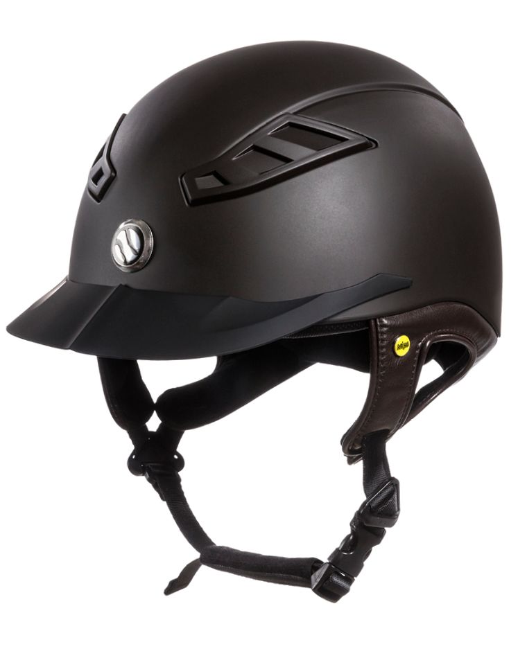 Ratsastuskypärä Back on Track EQ3 Lynx sileä, ruskea