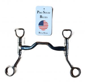 Low Port Bit Pro Stuff Blue Stainless Steel 12,7 cm