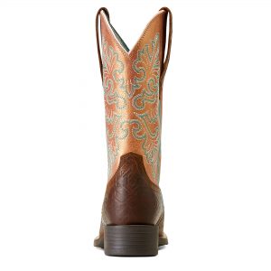 Ariat Women's Round Up Wide Square Toe StretchFit Western Boot
