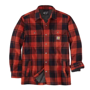 Carhartt Men's Relaxed Fit Flannel Sherpa Lined Shirt paitatakki