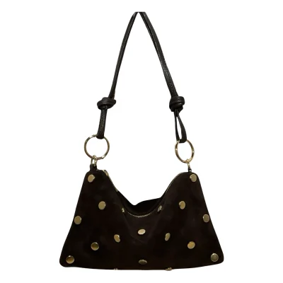 Laukku Louisa Lee Suede Leather Bag Studded Mini Seko