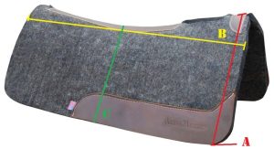 Arena Masters Ergonomic Felt Pad 1"
