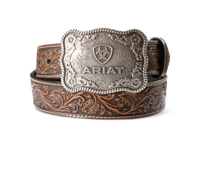 Vyö Ariat Leather Cow Buckle Belt