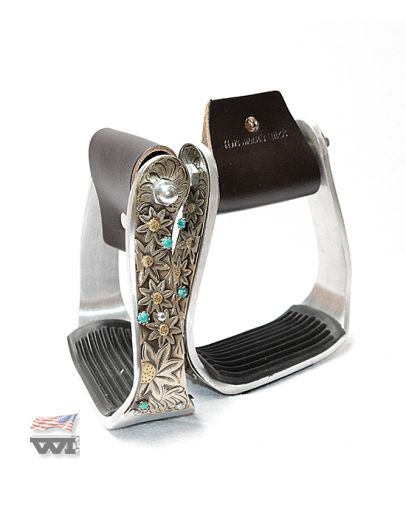 Jalustimet Horseman’s Tack Vintage Floral