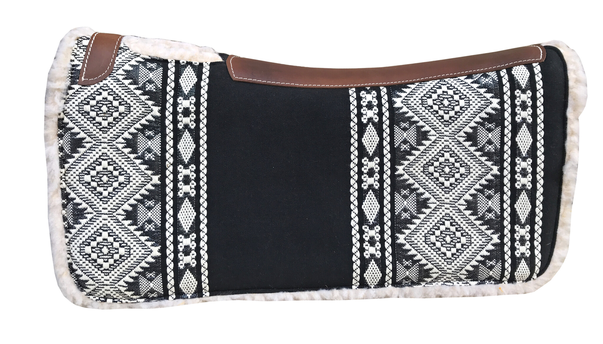 Arena Masters Ergonomic Saddle Pad Aztec black&white