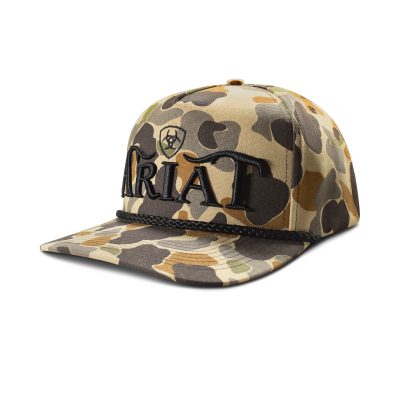 Cap Ariat 3D Embroidered Camo lippalakki