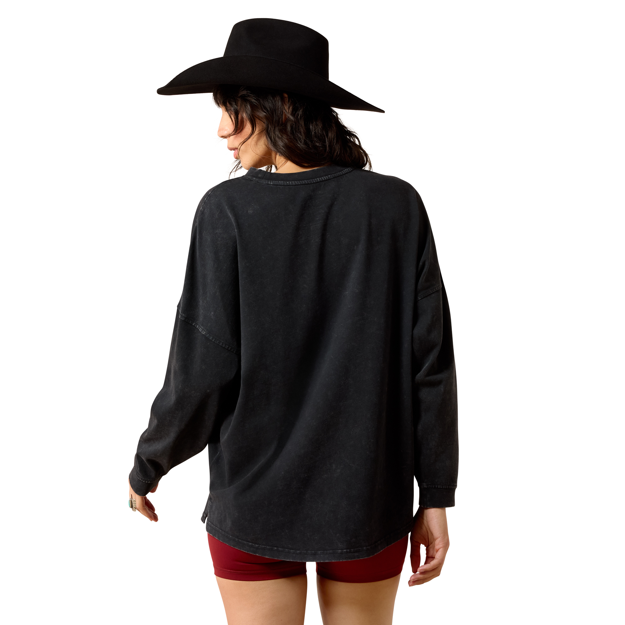 Ariat Women’s Canvas Oversized Long Sleeve T-Shirt paita