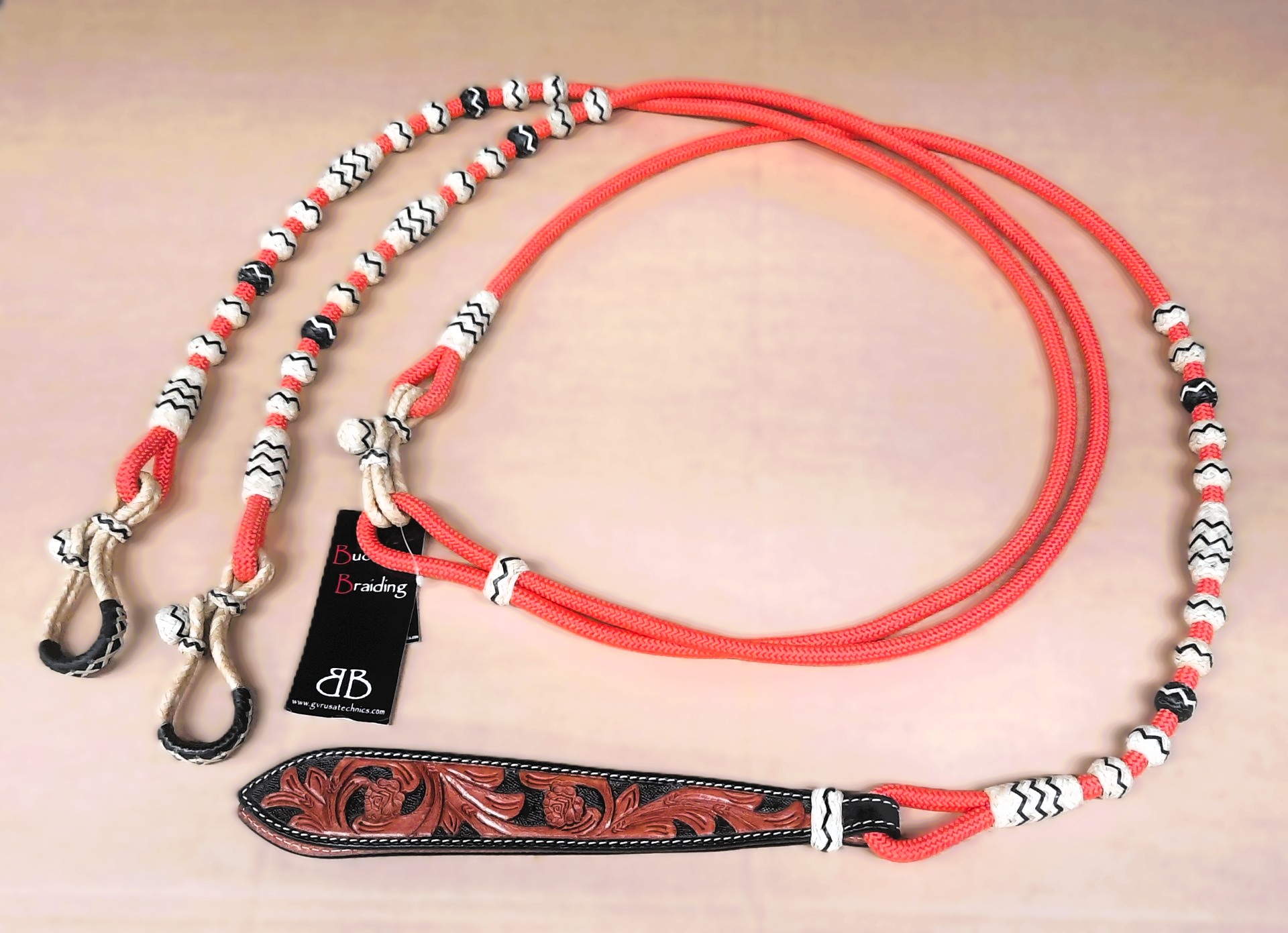 Romal Ohjat GVR Buckaroo Braiding Rope Romal Reins