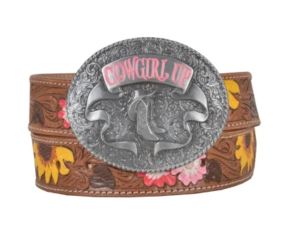 Vyö Myra Bouquet Hand-Tooled Leather Belt