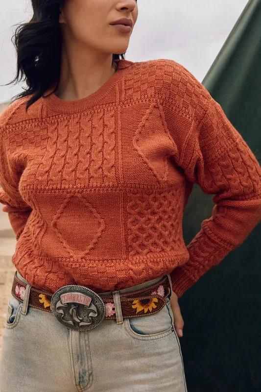 Vyö Myra Bouquet Hand-Tooled Leather Belt